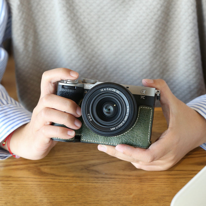 Sony A7C2 Qoruyucu Çanta A7M4 Kamera Çantası Dəri Çanta Baza a7r5 Mikro SLR Baza ZVE10/A7C İkinci Nəsil