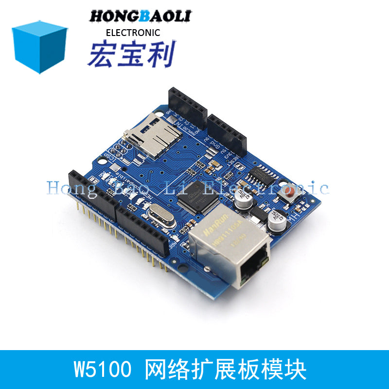 Ethernet W5100 şəbəkə genişləndirmə lövhəsi modulu SD kartın genişləndirilməsi MEGA-nı dəstəkləyir