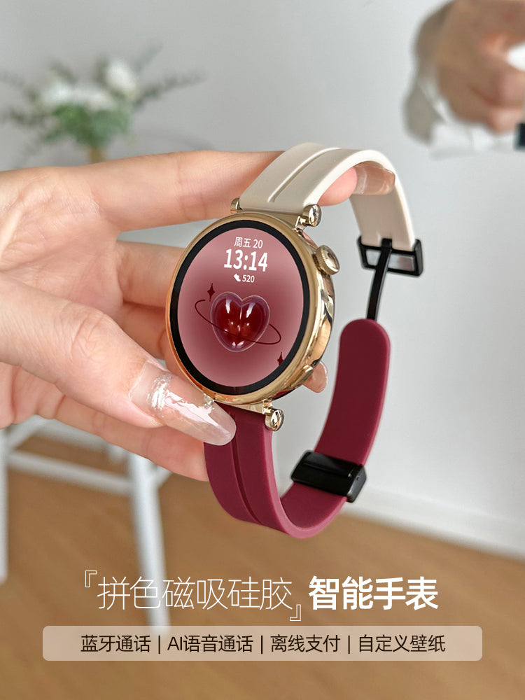 Xanımlar ağıllı saat qadın 2026 yeni tələbə qadın modeli idman çoxfunksiyalı Bluetooth ürək dərəcəsi cavab verən və zəng edən bilərzik