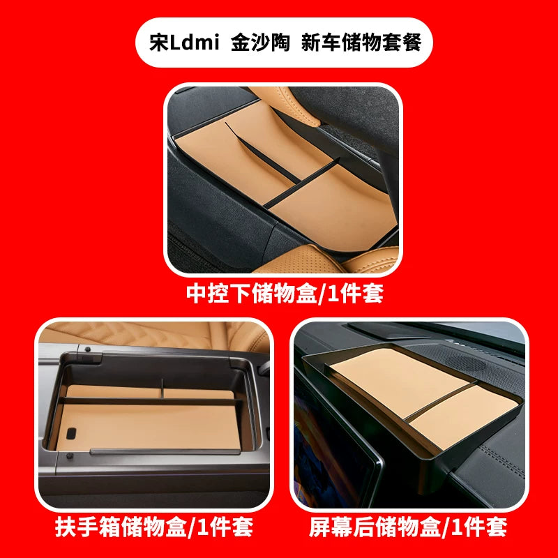 BYD Song Ldmi qoltuqaltı saxlama qutusu, avtomobil saxlama qutusu və bütün avtomobil salon aksesuarları üçün uyğundur.