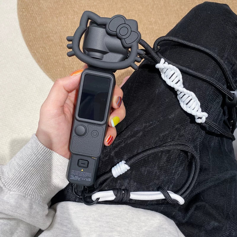 DJI pocket4/3 qoruyucu qutu, maqnit flip örtüyü, sərt örtük, düşməyə qarşı, sevimli çarpaz kordon, gimbal saxlama üçün uyğundur