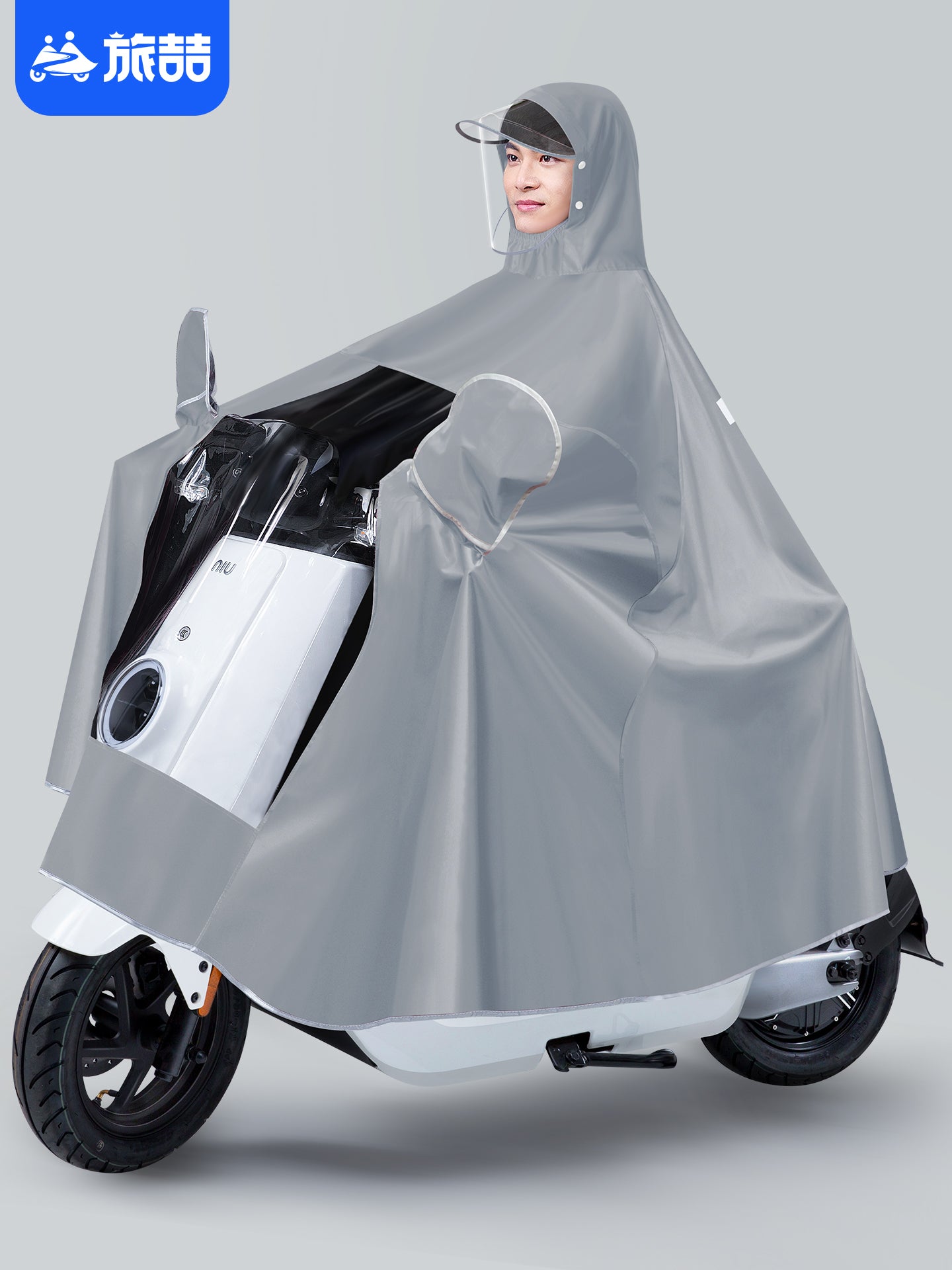 Kişilər və qadınlar üçün elektrikli avtomobil yağışı, tək və ikiqat, böyüklər üçün uzun, tam bədən yağışa davamlı motosiklet, qalınlaşdırılmış və böyüdülmüş akkumulyatorlu xüsusi panço