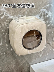 Hamam tualet kağızı qutusu, üz dəsmalı qutusu, divara quraşdırılmış tualet salfeti qutusu, yüksək səviyyəli yaradıcı kağız rulonu qutusu