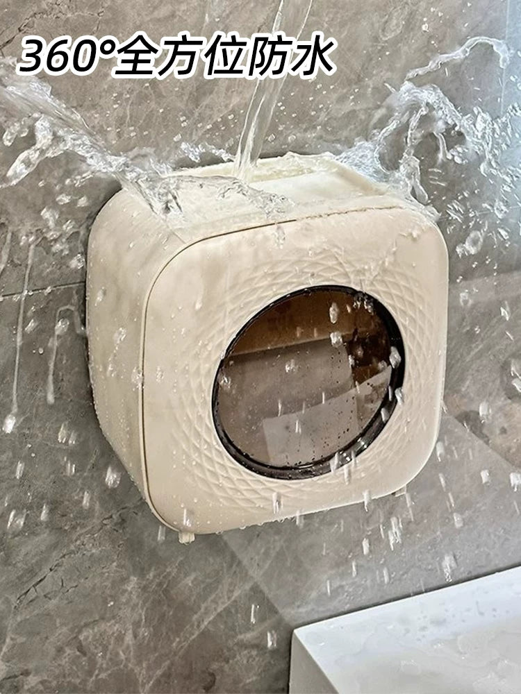 Hamam tualet kağızı qutusu, üz dəsmalı qutusu, divara quraşdırılmış tualet salfeti qutusu, yüksək səviyyəli yaradıcı kağız rulonu qutusu