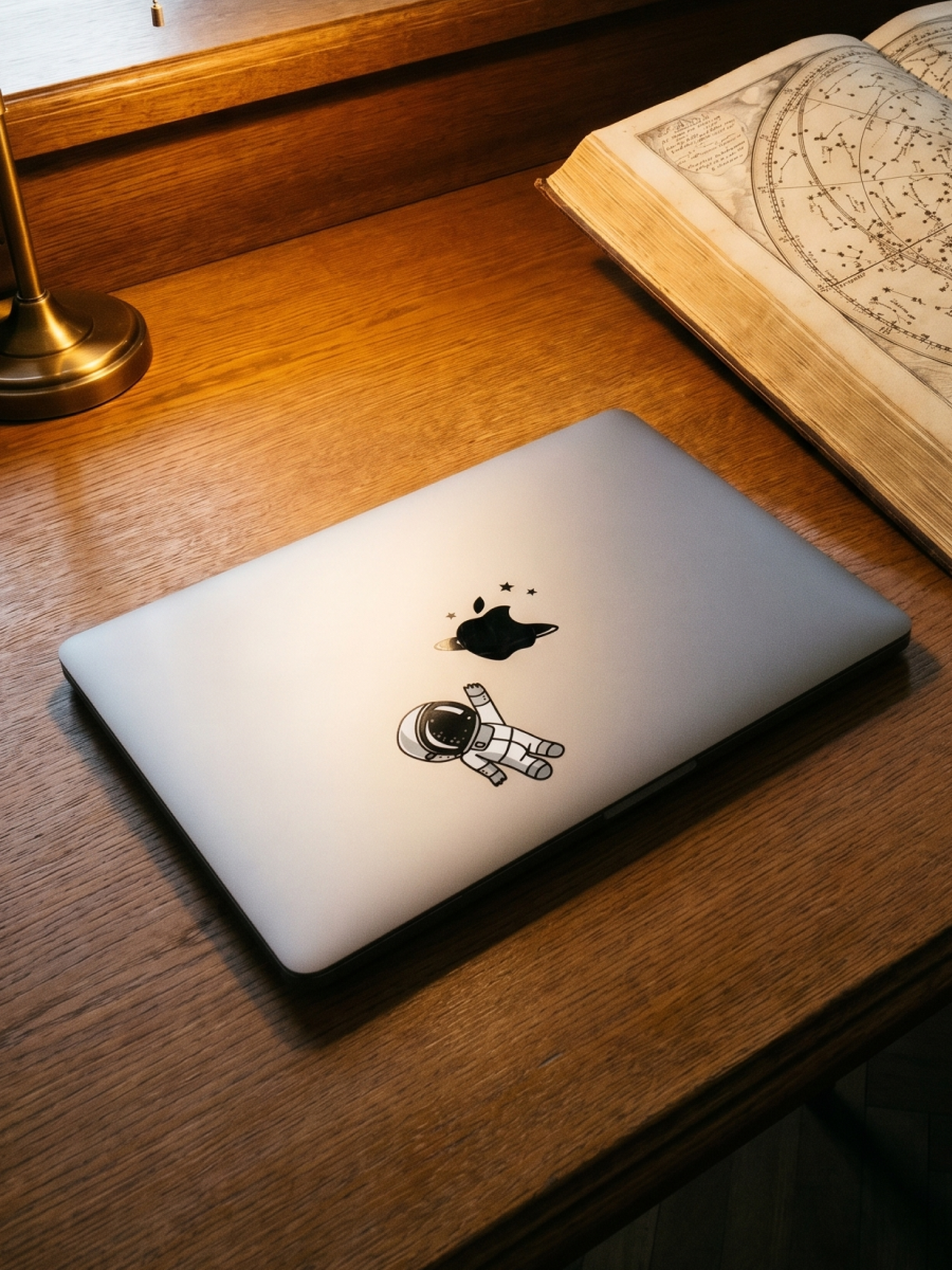 SkinAT Apple kompüteri üçün uyğundur qoruyucu qab filmi MacBook Air15 M4 qoruyucu film stikeri əyləncəli cizgi filmi şəffaf film Mac Pro14 M5 yapışqan qoymadan müalicəvi sevimli heyvan stikeri