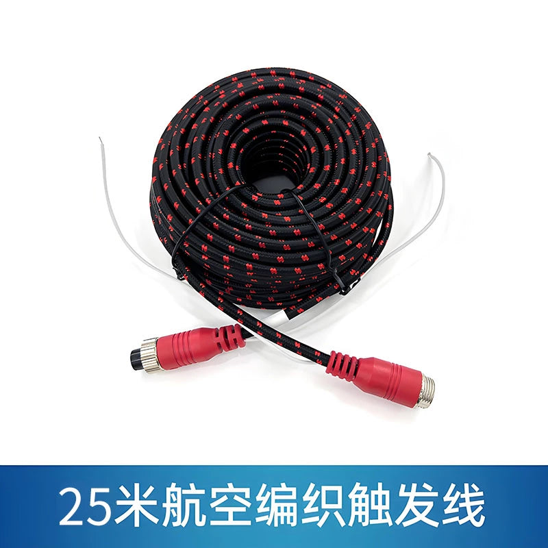 Yük Vasitəsinə Quraşdırılmış 4 Nüvəli Aviasiya Dörd Yönlü Müşahidə Treyleri Geri Dönən Şəkil Kamerası Video Kabel Antifriz Hörmə İpliyi