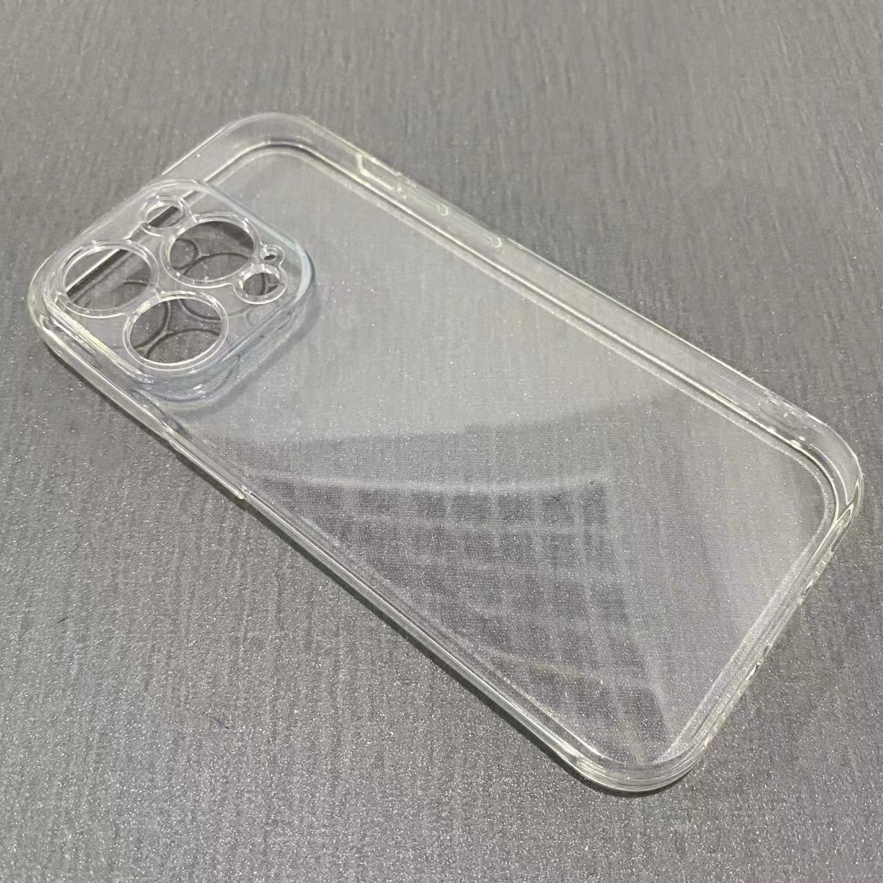 Apple mobil telefon qutusu üçün uyğundur 17PROMAX silikon dörd künc 8P hava yastığı XR şəffaf XSMAX yumşaq qabıq 6S qoruyucu örtük yeni üslub