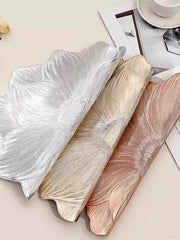 İsti satış kreativ lotus pvc yanmağa qarşı izolyasiya mat qərb qida paspas sürüşməyən suya davamlı yağ placemat otel evdə yuyula bilər