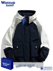 WASSUP SAIDD küləkdən qoruyucu, böyük ölçülü kişi gündəlik külək keçirməyən gödəkçə, dəbli brend.