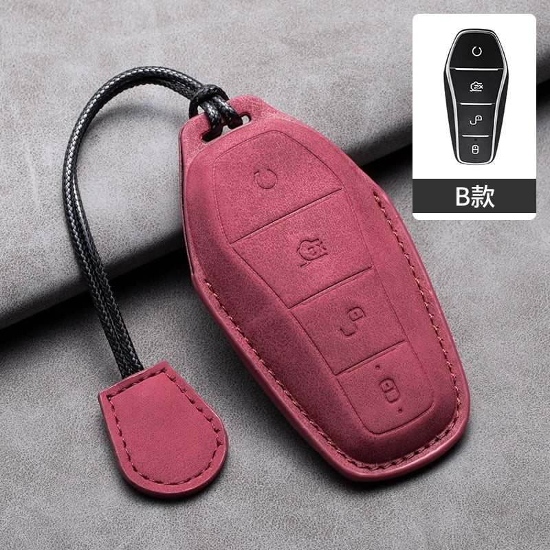 Xüsusi BYD Han EV açar qapağı, Qin Plus dmi Song Pro Tang Dolphin E9 möhürlü avtomobil açar qutusu və toka