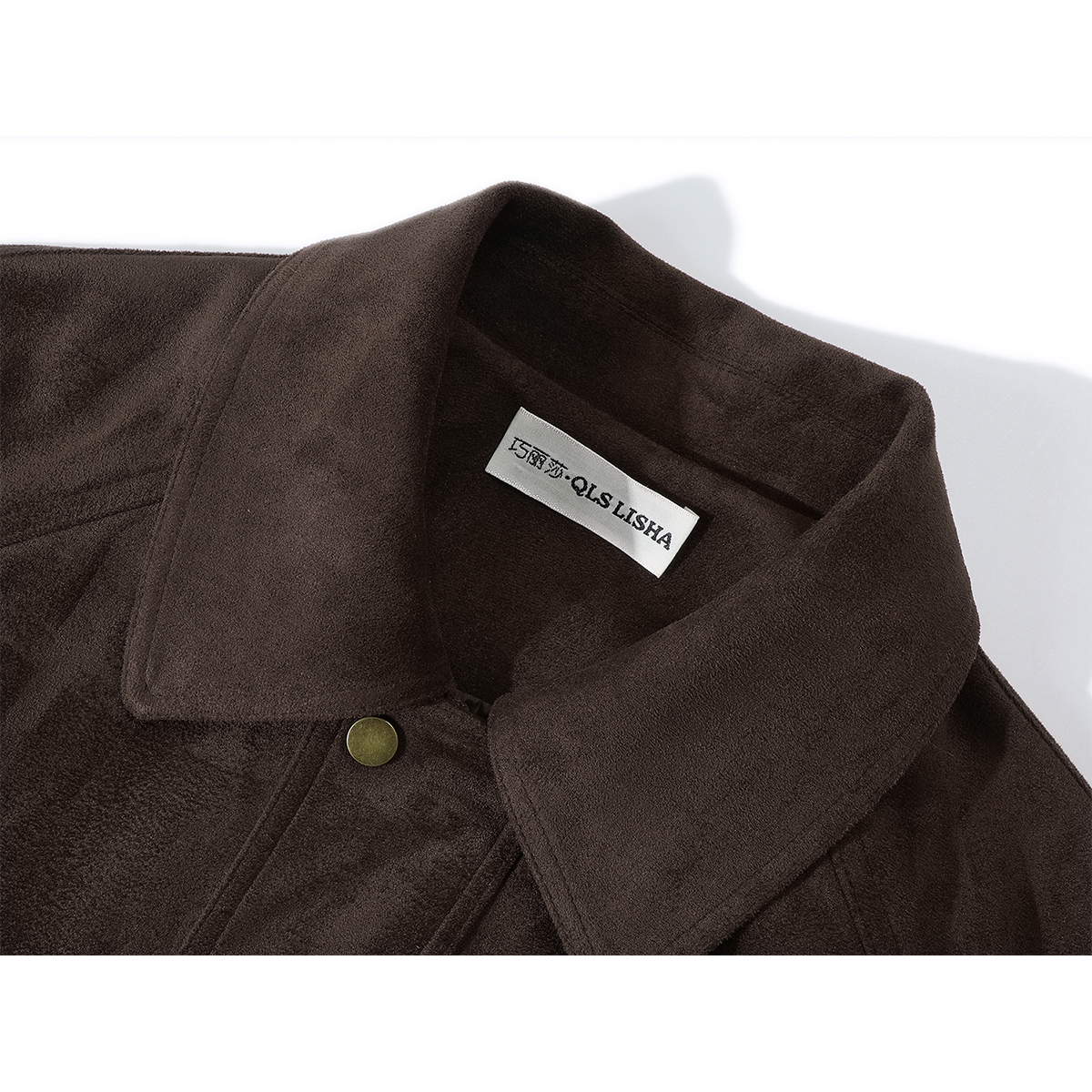 Chorlisa Qadınlar üçün Yüksək End Retro Qəhvəyi Top 2026 Payız/Qış Amerika Motosiklet Zamşa Gödəkçəsi, Yaz