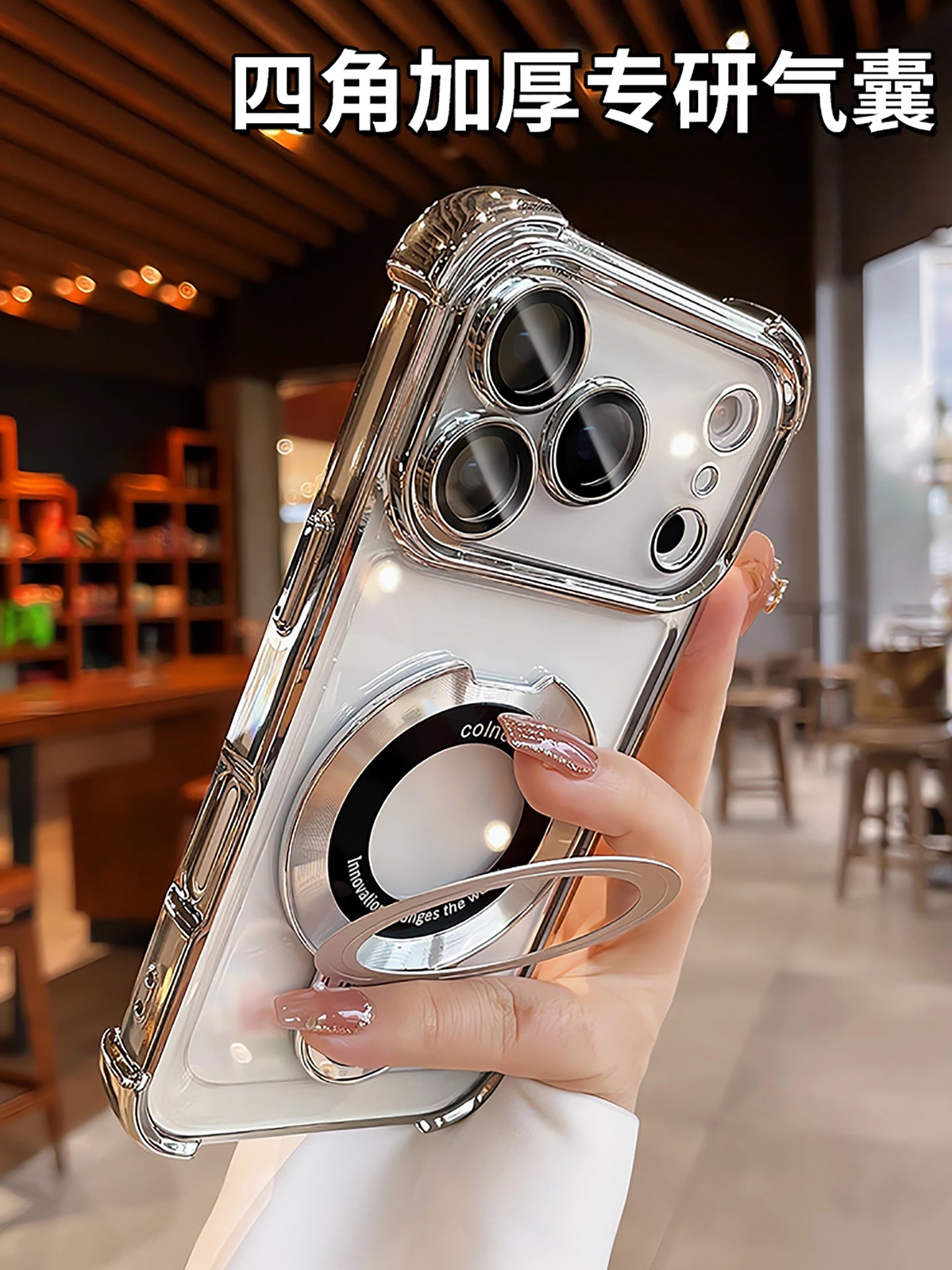 Premium görünüşlü iPhone 17 Pro Max telefon korpusu, hava yastığı düşməsindən qorunma, iPhone 16 Pro qoruyucu korpus, 15 maqnit dayaq, 14 nazik və şəffaf, 13 tam örtük, 12 silikon Plus yumşaq korpus, yeni Air modeli.