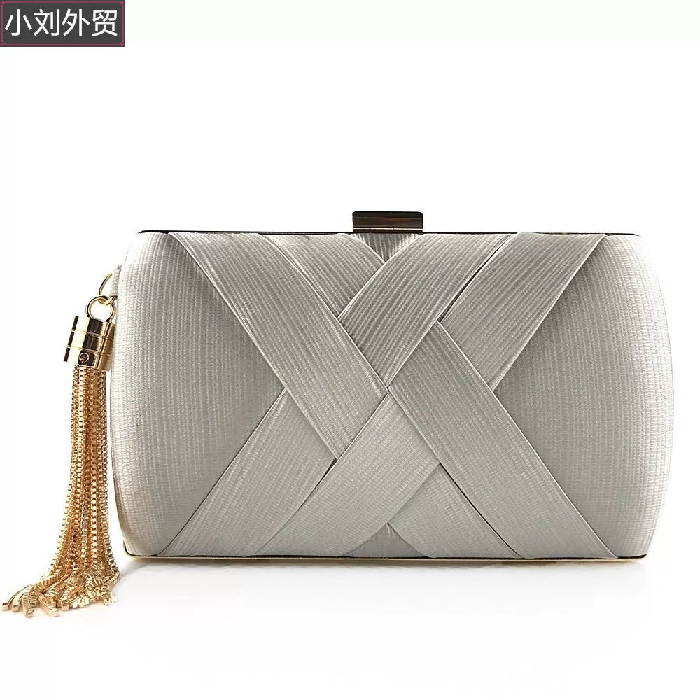 Handmade clutch evening bag wedding party graduation bridal bag