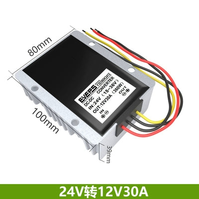 Asan Stabil Eveps Brend Enerji Təchizatı 24V-dən 12V-ə qədər DC Avtomobil Monitorinqi Dönüştürücü DC-DC Dönüşüm Azaltma Modulu