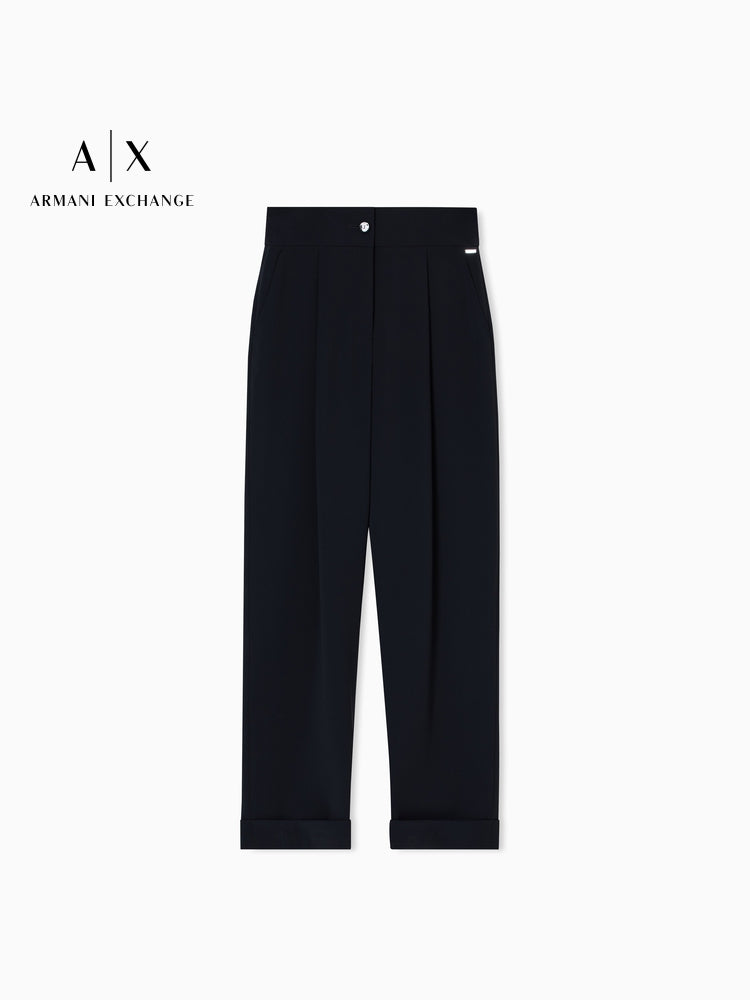 ARMANI EXCHANGE / Armani Payız/Qış Yeni Qadın Geniş Ayaqlı Boş Düz Fit Gündəlik Şalvar