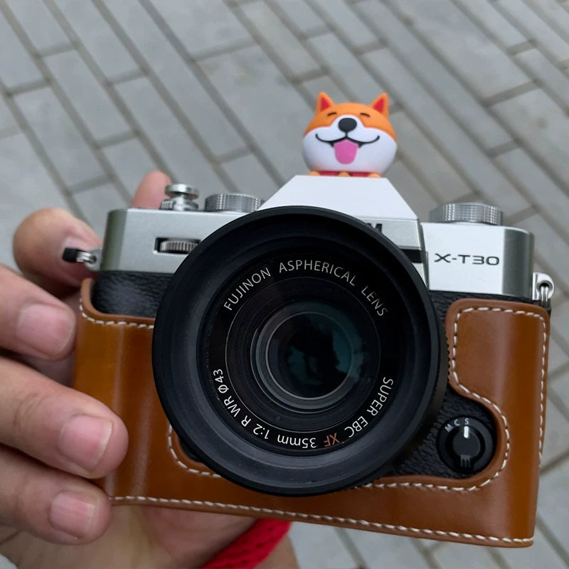 Fuji XT30 kamera çantası XM5 XT50 XA7 XA5 X100V XT4 dəri çanta XS10 baza XS20 üçün uyğundur