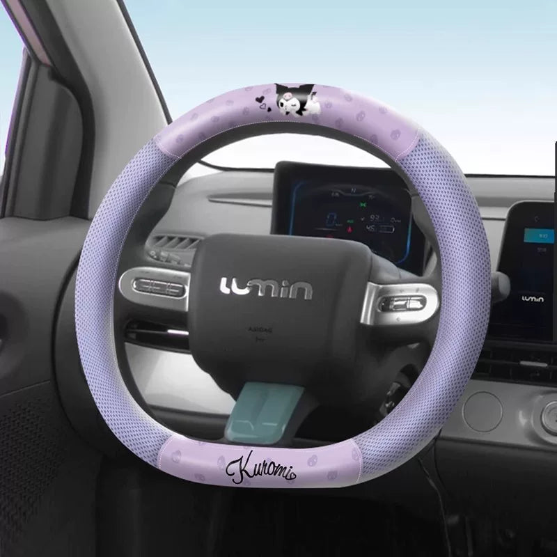 My Melody Steering Wheel 2026 New Style, All Seasons, Cute D Shaped Car Gear Cover for Audi, Mercedes-Benz, BMW