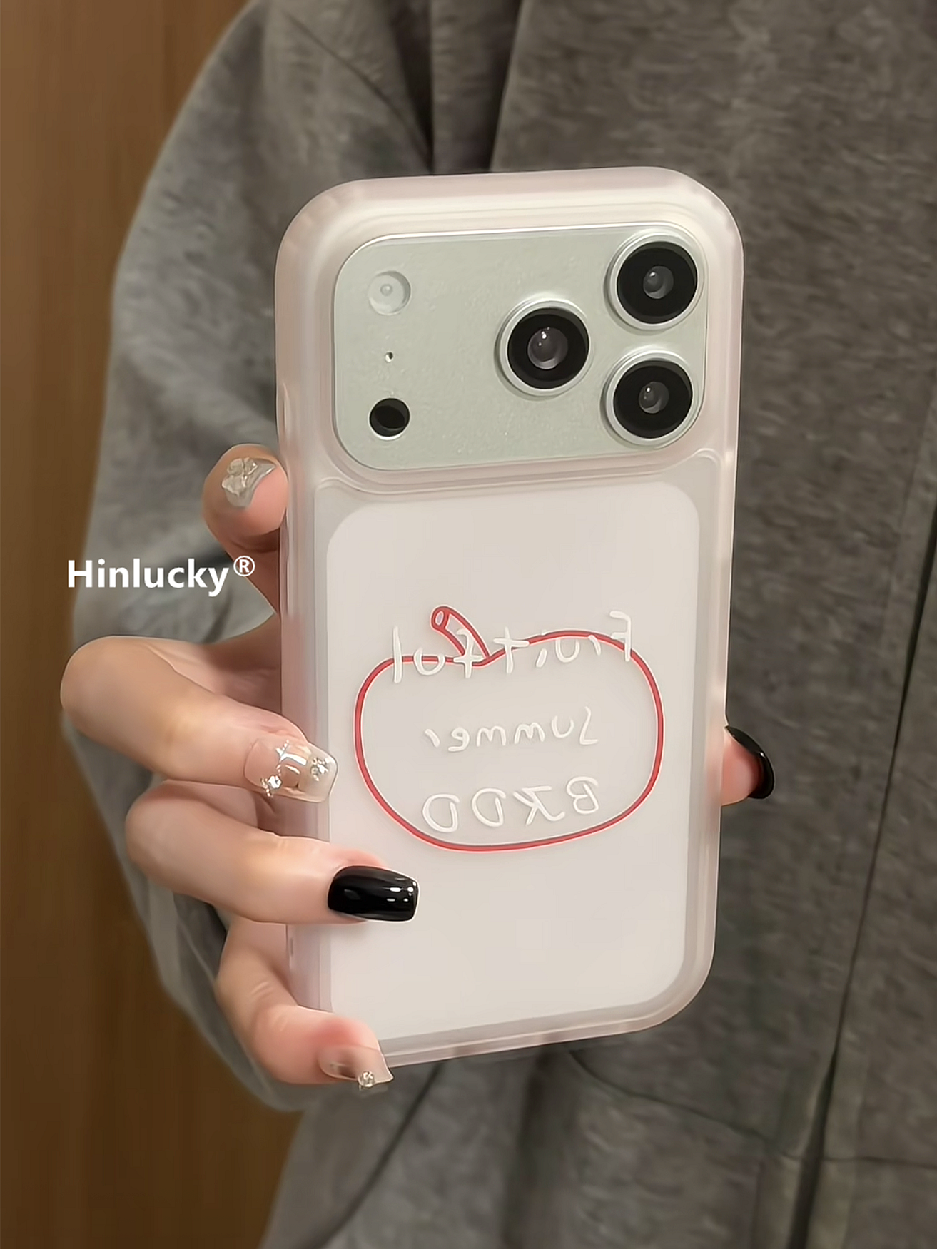 Hinlucky Yapon və Koreya ins çəhrayı qırmızı xətlər Apple iphone17 mobil telefon qutusu 16promax şaxtalı akril 15 yeni stil 14 yıxılmağa qarşı qoruyucu örtük 17pro super gözəl görünüşlü 16 yer