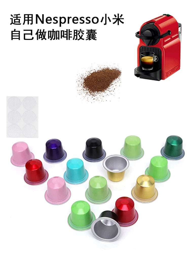 Nestlé Nespresso üçün birdəfəlik qəhvə qabığı ilə doldurulmuş qəhvə kapsul qabığı Öz qəhvənizi hazırlayın