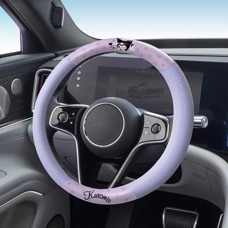 My Melody Steering Wheel 2026 New Style, All Seasons, Cute D Shaped Car Gear Cover for Audi, Mercedes-Benz, BMW