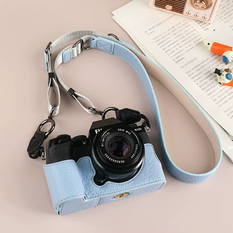 Fuji xt5 qoruyucu qutu üçün uyğundur Fuji xt50 kamera çantası xt30 birinci nəsil qoruyucu qabıq xs20 dəsti xs10 bazası xt10 xt20 xt30iii yarım paket xt30 ikinci nəsil sevimli aksesuarlar