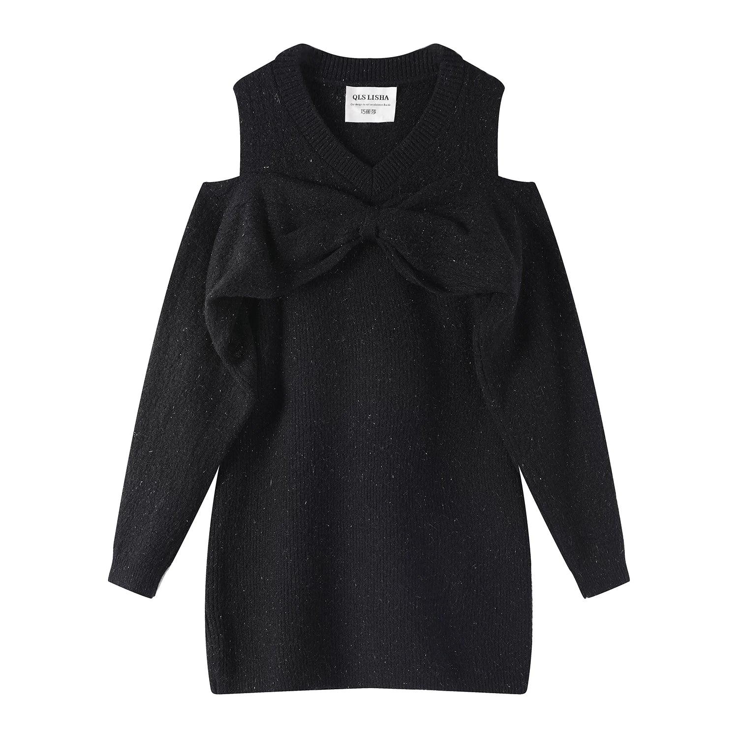 Chola Lisa Milad və Yeni il üçün qırmızı trikotaj donu Qış geyimi yüksək səviyyəli fransız bantlı sviter ətək qadın