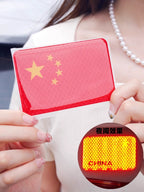 Avtomatik Güclü Yansıtıcı Etiket Beş Ulduzlu Qırmızı Bayraq Bamper Etiketləri Yaradıcı Modifikasiya Avtomobil Bədənini Gizlədən 3D Çin Dekorativ Sticker Suya davamlı Stereo