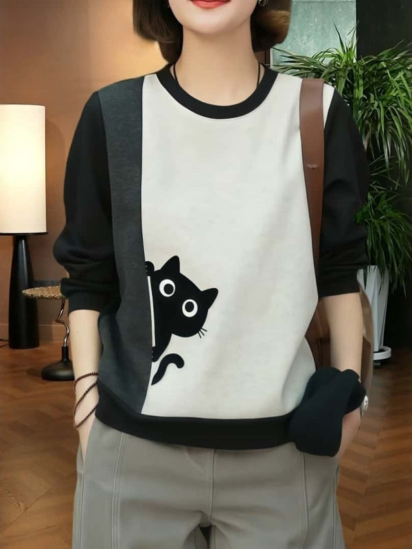 Qadın üçün boş, dairəvi yaxalı uzunqol sviter, yeni 2026-cı ilin yaz dəbi, böyük ölçüdə, dəbli, şık, çoxfunksiyalı və yüksək keyfiyyətli top.