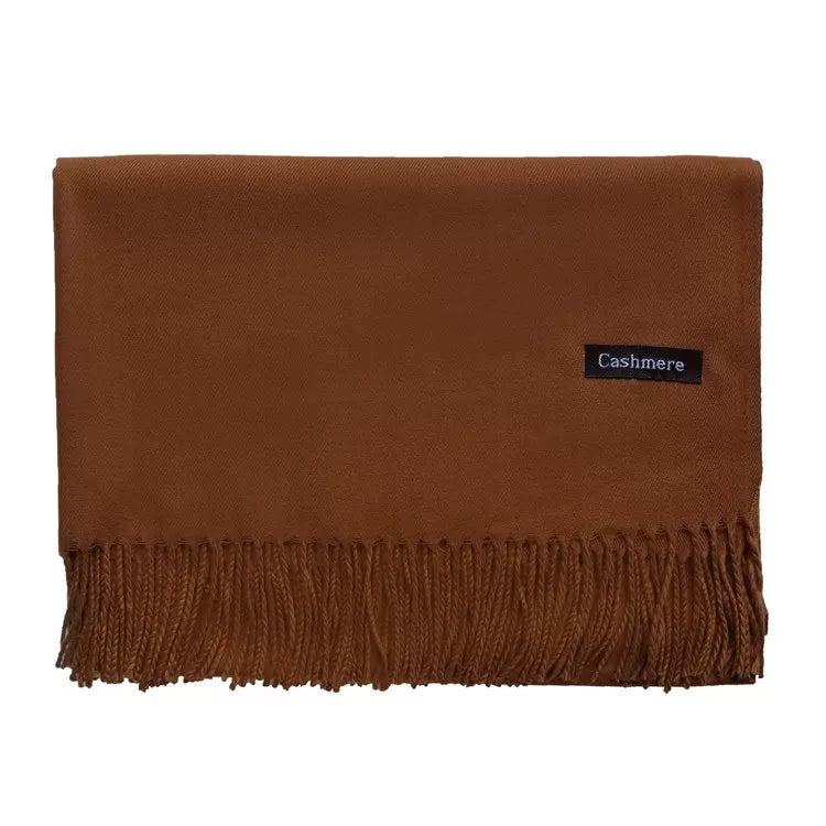 2024 monochrome tassel shawl thickened winter scarf