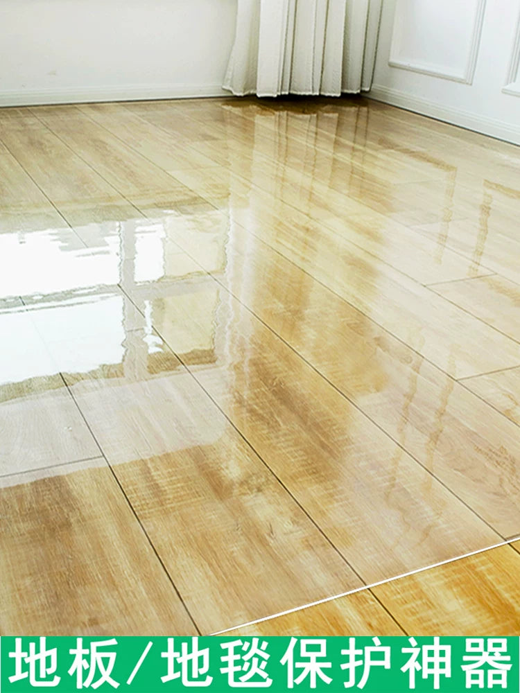 Şəffaf döşəmə mat pvc qapı mat plastik xalça taxta döşəmə qoruyucu mat film qonaq otağının girişində ev suya davamlı sürüşmə mat