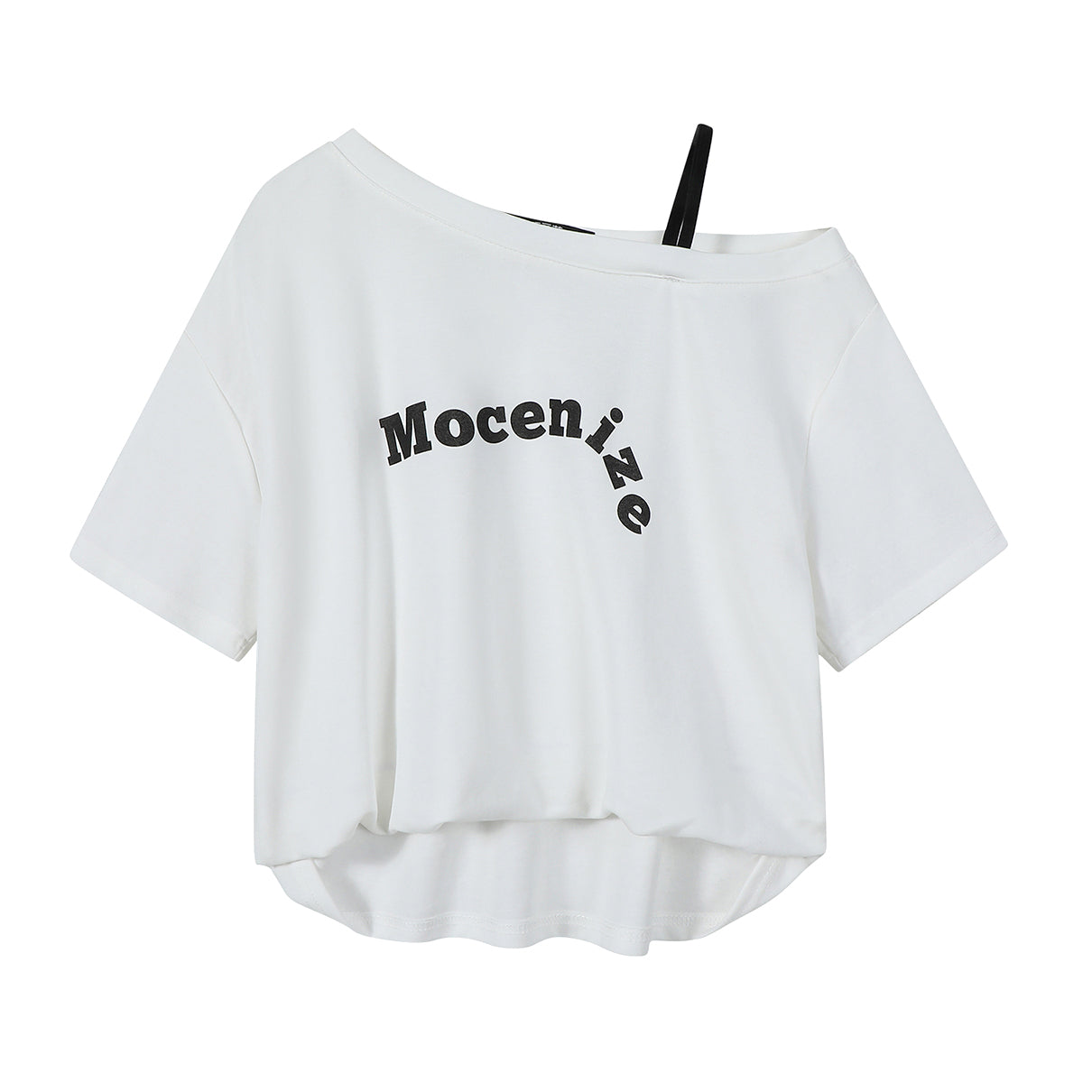 Cholisa Dəbli Hərf Çaplı Çiyinsiz Top, 2026, Super Şirin Qısaqollu Qəşəng və Gənc Çiyinsiz Qadın Futbolkası