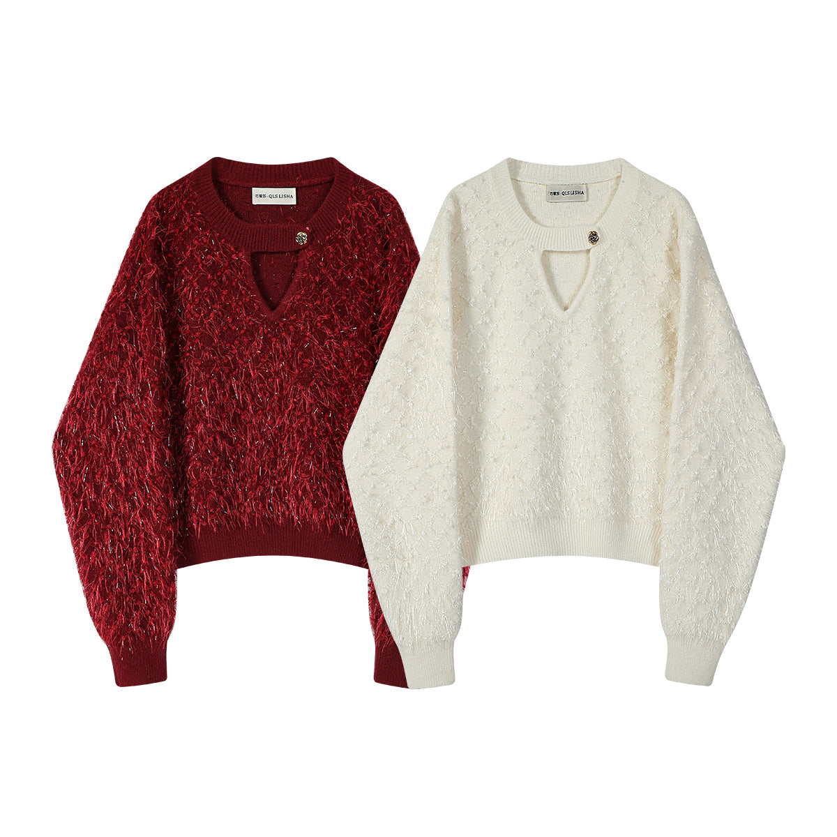 Cholisa-nın 2026-cı ilin yaz və payız mövsümü üçün mükəmməl olan super şık qırmızı qadınlar üçün sviteri, dəbli və populyar trikotaj top geyimidir.