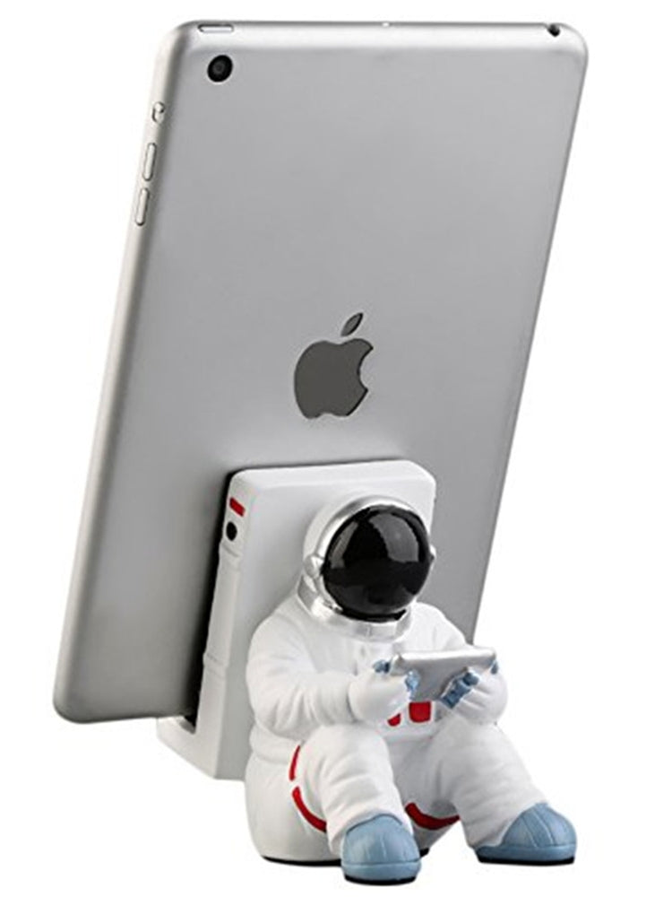 Astronavt mövzulu telefon tutacağı, televizor/iPad/planşet dayağı, masaüstü üçün tənbəllik dəstəyi, yaradıcı bəzək, astronavt hədiyyəsi.