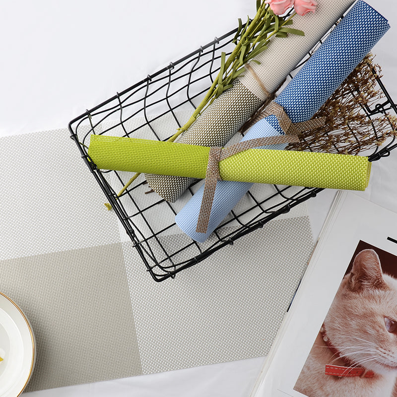 Yeni Çin placemat PVC otel qərb yemək masası mat sürüşməyən istilik izolyasiya boşqab mat kasa xalçası yuyula bilən tez quruyan düşərgə çay xalçası