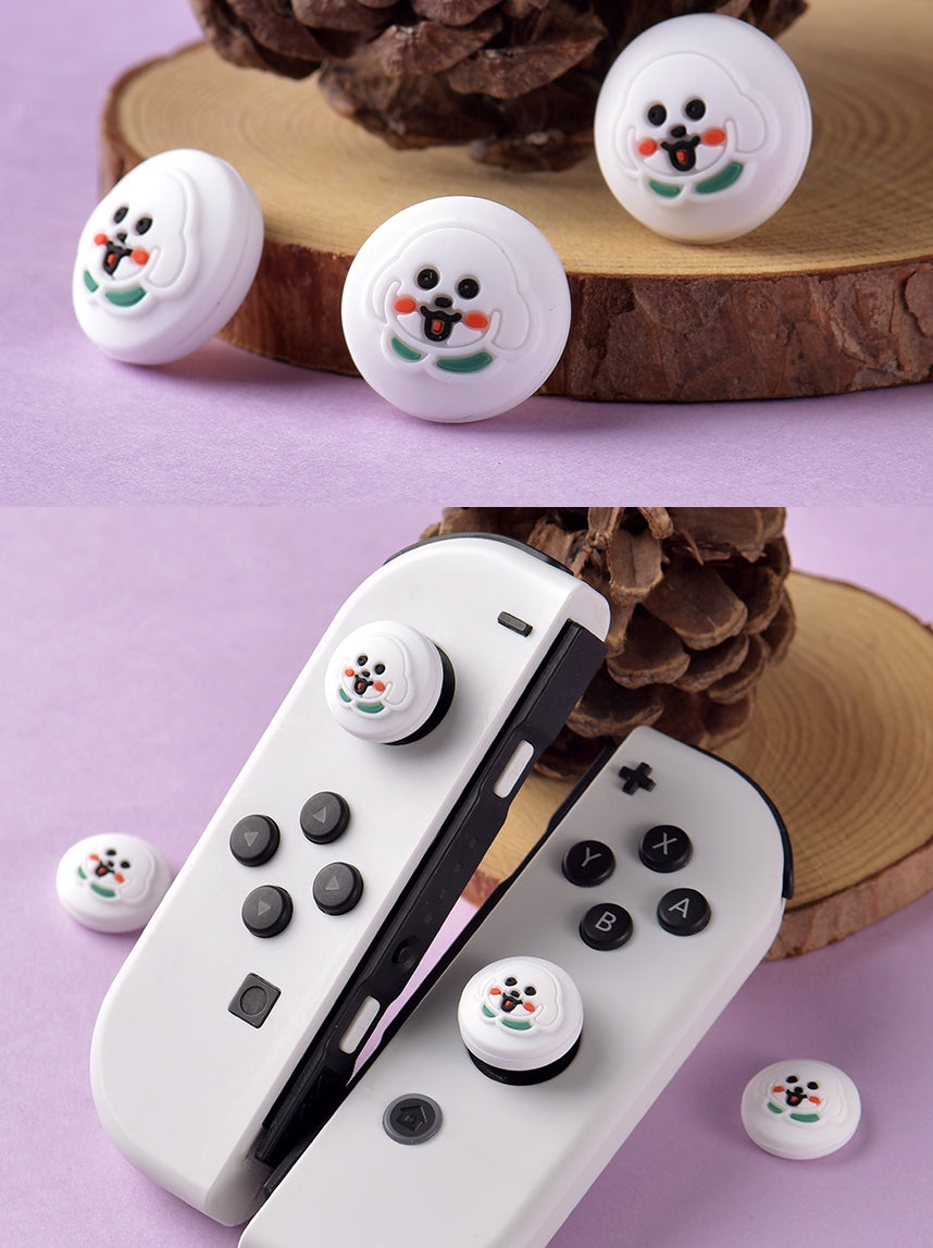 Qırmızı çaplı Nintendo Switch silikon rokçu qoruyucu örtük NS Joycon tutacaq qapağı Lite Animal Crossing-ə uyğunlaşır bərk rəngli kiçik təzə şirin pişik pəncəsi açar qapağı sürüşməyə qarşı oled rokçu qapaq