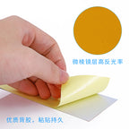 5cm10cm Qara Sarı Qırmızı Ağ Yansıtıcı Film Xəbərdarlıq lenti Yansıtıcı Etiket Döşəmə stikeri Suya davamlı təhlükəsizlik loqosu stikeri