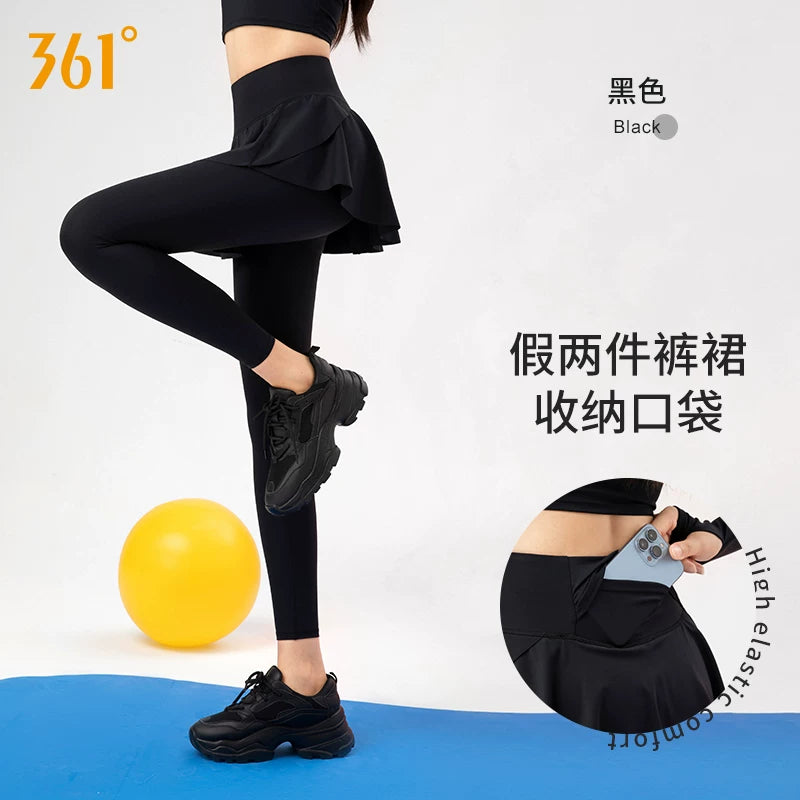 361 yoqa şalvarı yubka, qadınlar üçün fitnes geyimi, qaçış şalvarları, yoqa geyimləri, fitnes şalvarları, qadınlar üçün saxta iki parçalı idman şalvarları
