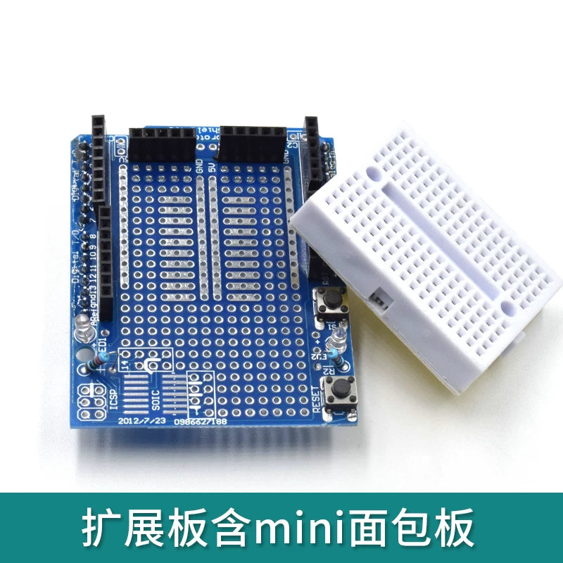 isteğe bağlı mini çörək lövhəsi V4.0/V5.0 daxil olmaqla arduino uno Proto Shield genişləndirmə lövhəsi ilə uyğun gəlir