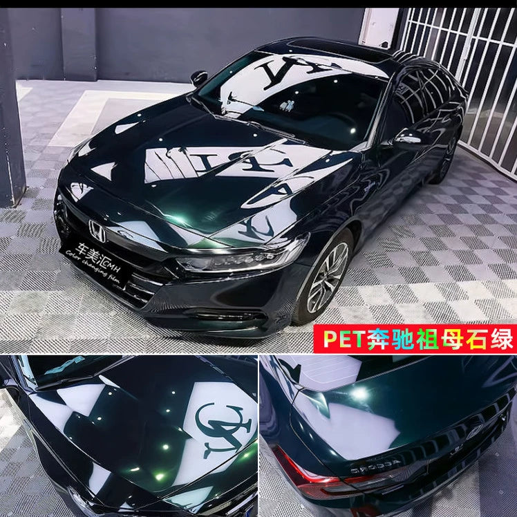 Pethuayue Pudra Rəng Dəyişən Film Tam Avtomobil Qapağı Fantaziya Vulkanik Kül Avtomobil Filmi Rəng Dəyişən Parlaq Qara Tpu Görünməz Avtomobil Filmi