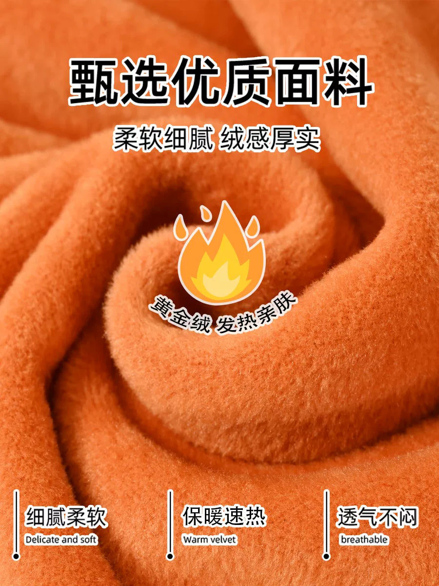 Kişilər üçün qış termal alt paltarı, qalınlaşmış flis astarlı termal alt paltarı, dairəvi yaxalı termal əsas təbəqəli pambıq alt köynək, qadın cütlük dəsti