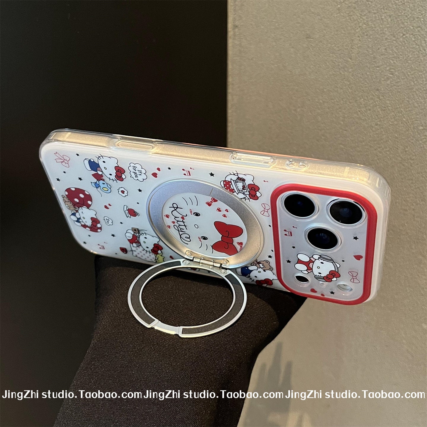 [360 inteqrasiya edilmiş fırlanan maqnit stend] iPhone17promax cib telefonu üçün uyğundur Apple 15/16pro sevimli tam ekran kt pişik 16 şaxtalı tutqun silikon 17 düşməyə qarşı 15pro yeni model
