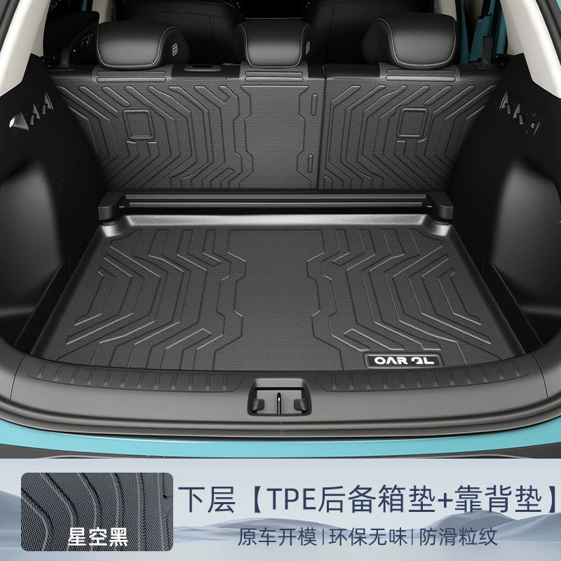 25 BYD Hiace 05EV Xüsusi Baqaj Döşəməsi TPE Quyruq Qutusu Döşəməsi Ön və Arxa Avtomobil Aksesuarları 05