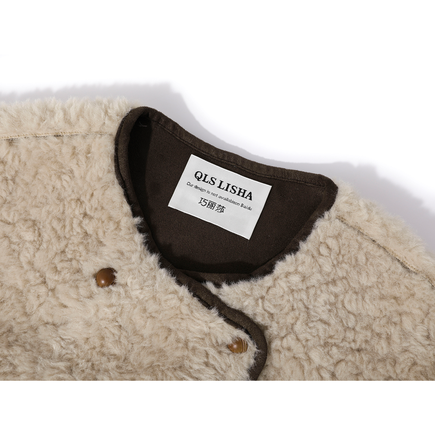 Cholisa Koreya üslubunda qadınlar üçün qırxma palto, 2025-ci il qış yeni gəlişi, zərif üslub, şirin və gənc, quzu yunundan hazırlanmış üst hissə