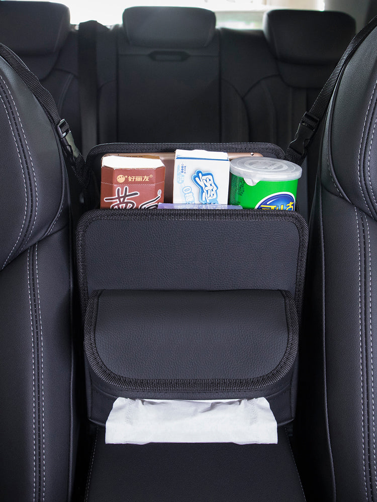 Asma çanta, mərkəzi konsol boşluğu, çanta tutacağı və ön oturacaq torlu cib ilə birlikdə avtomobil qoltuqaltı saxlama qutusu.