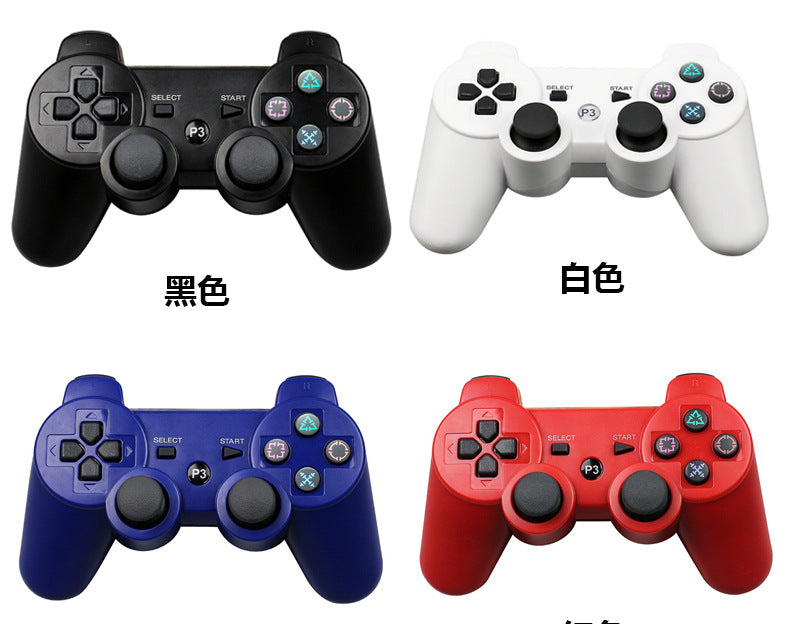 PS3 nəzarətçi vibrasiya 3000 nazik maşın yerli yığılmış simsiz vibrasiya oyun nəzarətçisi əl işi