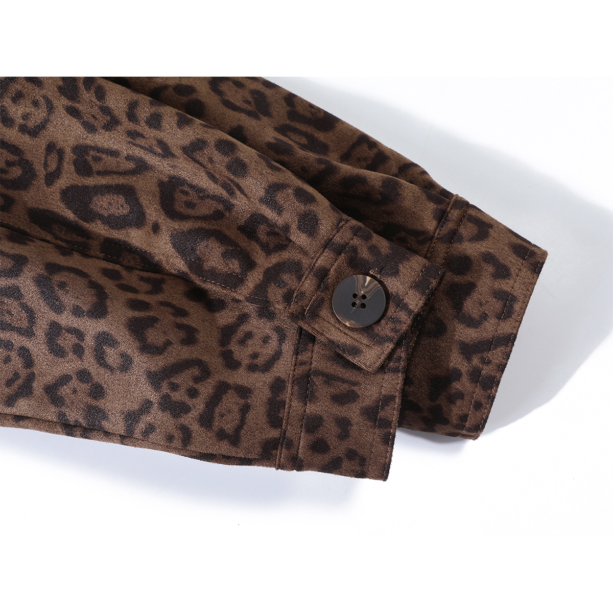 Chorlisa Bəbir Naxışlı Motosiklet Gödəkçəsi Qadınlar üçün 2025-ci ilin Payız Üst Geyimi Yeni Dizayn Retro Amerika Stilində Zamşa Gödəkçə Top