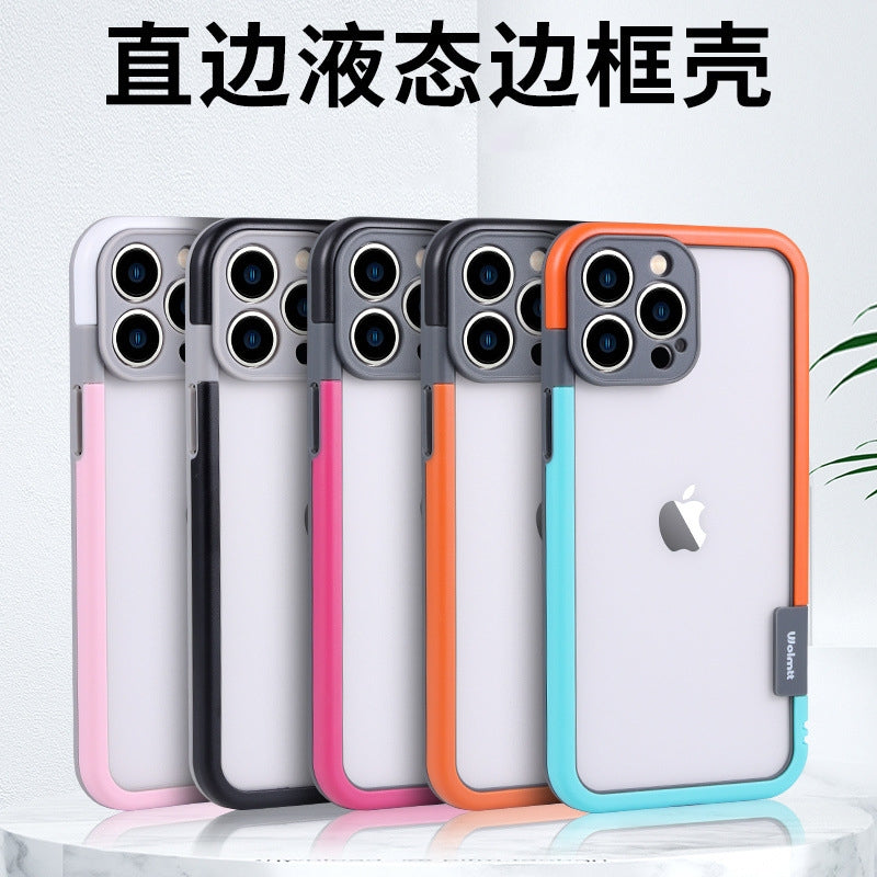 Apple 13 mobil telefon qutusu çərçivəsi iphone14promax çərçivə qabığı növü 16e 15 istilik yayılması üçün uyğundur 17 nəfəs alan ultra nazik 12 mini düşməyə qarşı Hava kontrastlı rəng kənarları fərdiləşdirilmiş yaradıcı çılpaq metal 11 qabıq