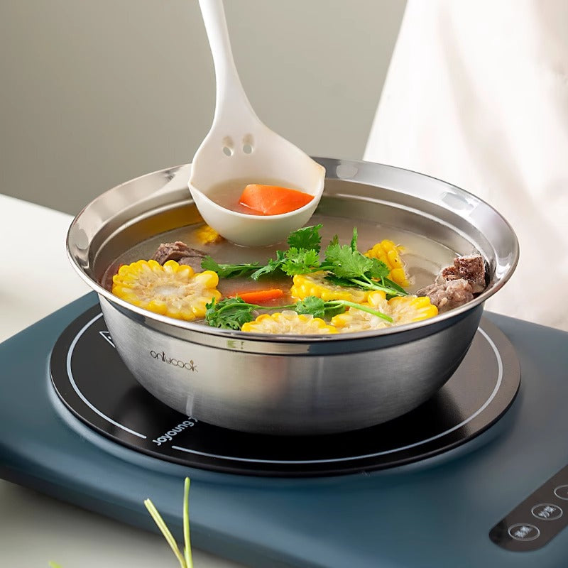 onlycook 316 paslanmayan polad hövzə şorba hövzəsi düyü qabı mətbəx düyü yuyan hövzə çörək bişirmək yumurta döymək hövzəsi yoğurma hövzəsi