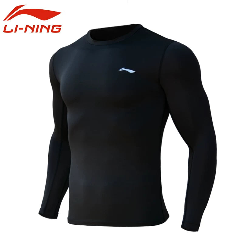 Li Ning çalışan günəş qoruyucu köynək kişi 2026 yay yeni idman uzunqol fitnes geyimi məşq tez quruyan paltar buz ipək nazik