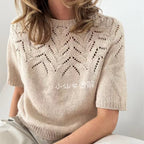 3353 Lalə Köynək Qadın Sviteri Çin Örgü Nümunəsi və Mətn Təlimatları